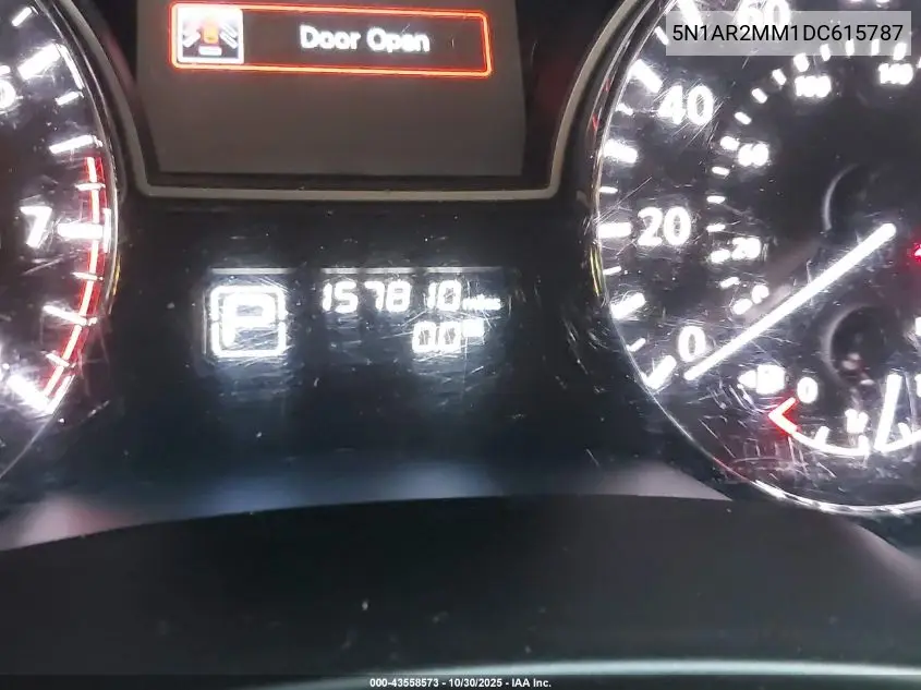 5N1AR2MM1DC615787 2013 Nissan Pathfinder Sv
