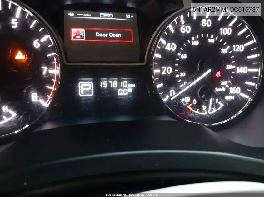 5N1AR2MM1DC615787 2013 Nissan Pathfinder Sv