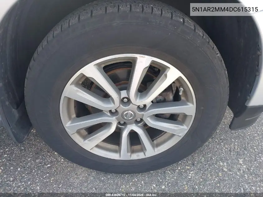 5N1AR2MM4DC615315 2013 Nissan Pathfinder Sv