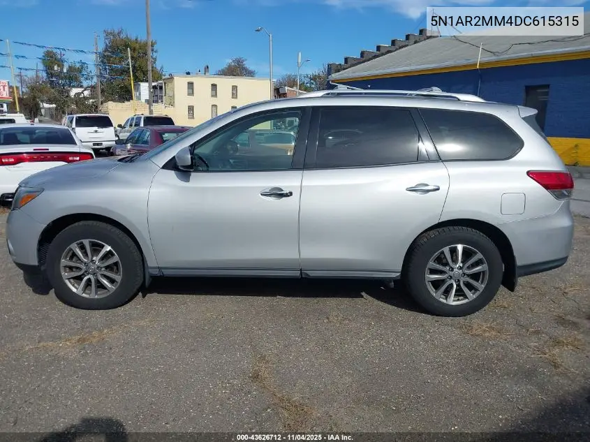 5N1AR2MM4DC615315 2013 Nissan Pathfinder Sv