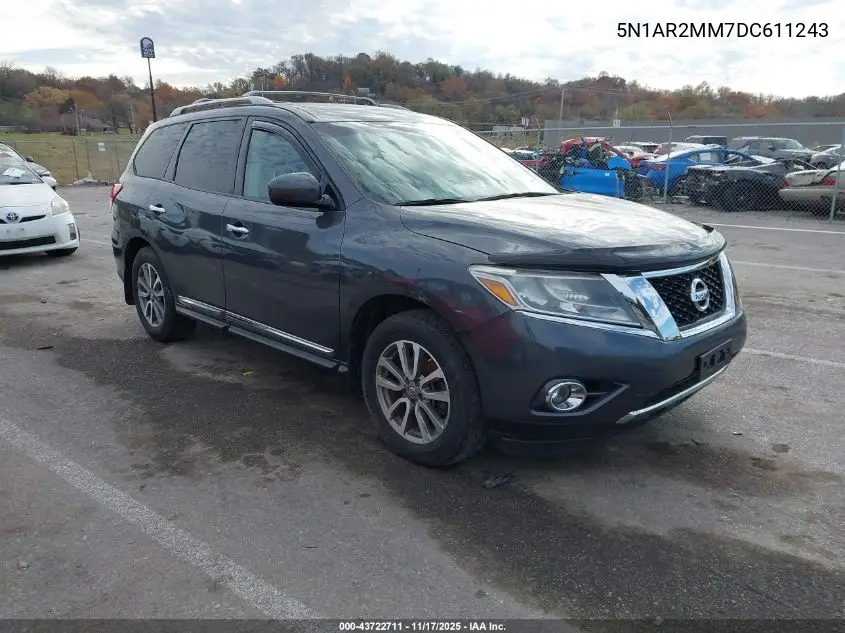 5N1AR2MM7DC611243 2013 Nissan Pathfinder Sl