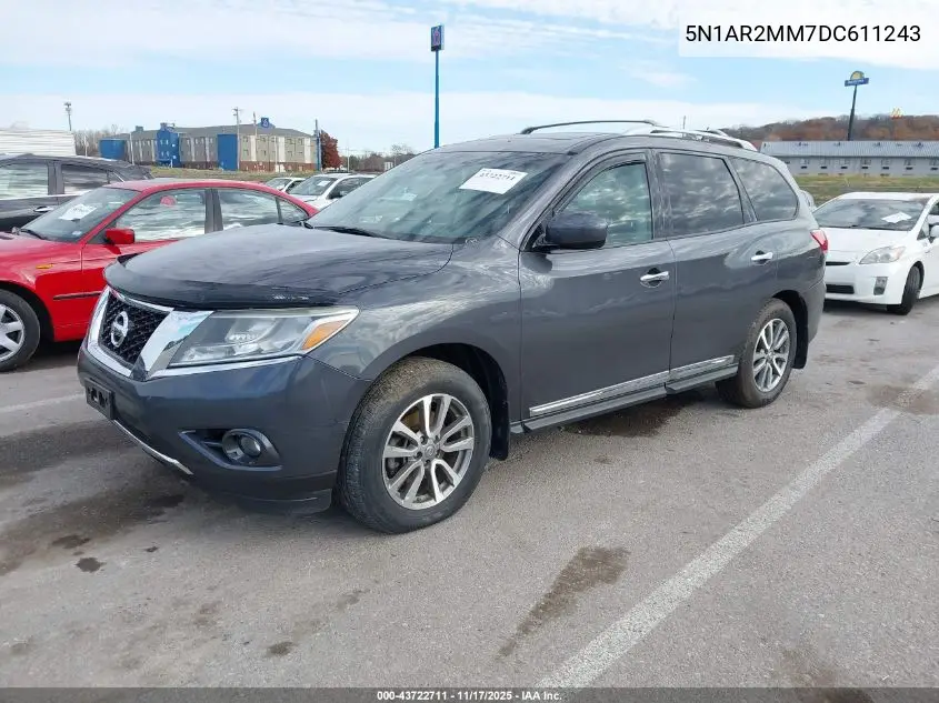 5N1AR2MM7DC611243 2013 Nissan Pathfinder Sl