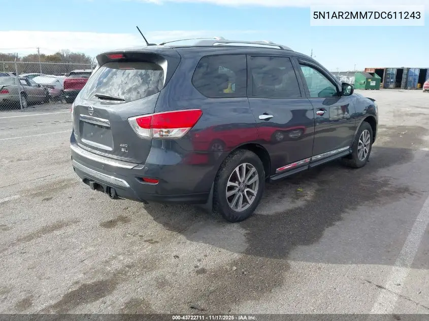 5N1AR2MM7DC611243 2013 Nissan Pathfinder Sl