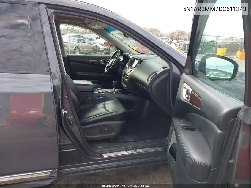 5N1AR2MM7DC611243 2013 Nissan Pathfinder Sl