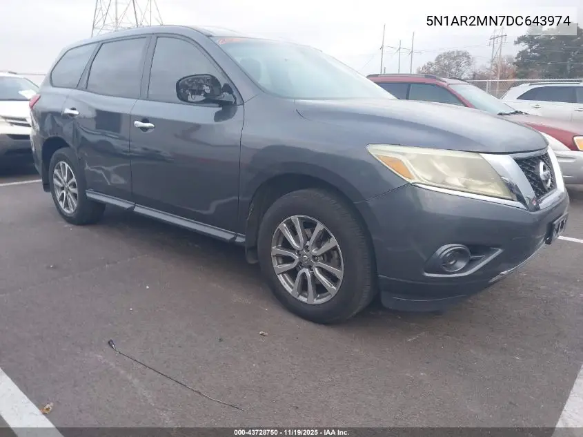 5N1AR2MN7DC643974 2013 Nissan Pathfinder S