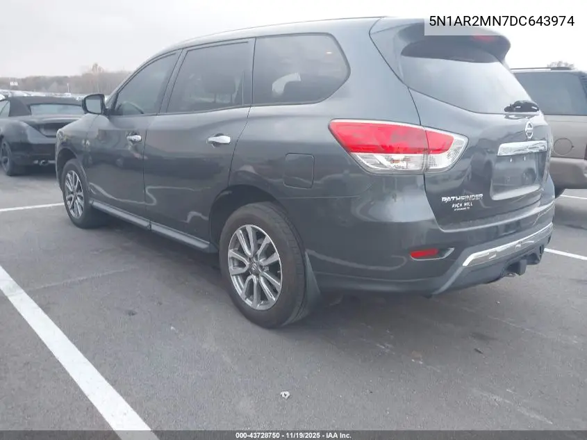 5N1AR2MN7DC643974 2013 Nissan Pathfinder S