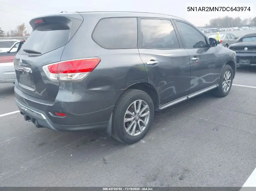 5N1AR2MN7DC643974 2013 Nissan Pathfinder S