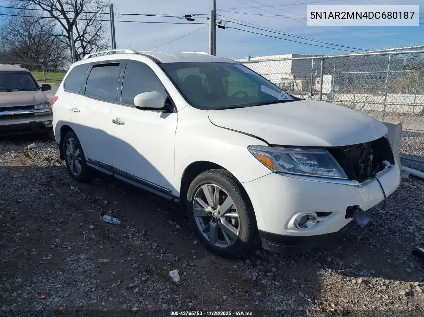 5N1AR2MN4DC680187 2013 Nissan Pathfinder Platinum
