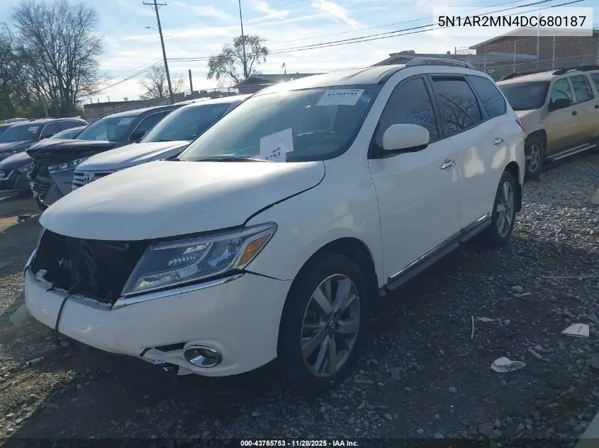 5N1AR2MN4DC680187 2013 Nissan Pathfinder Platinum