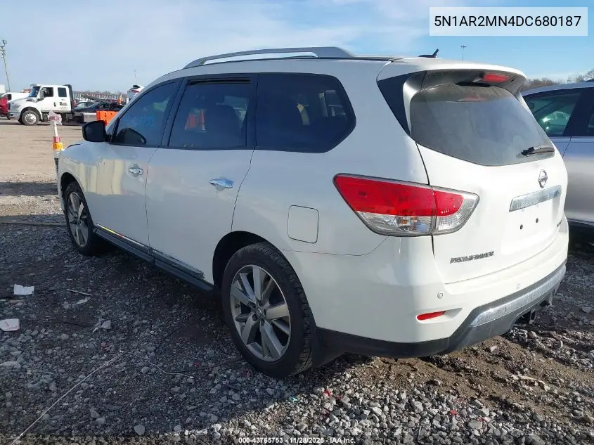 5N1AR2MN4DC680187 2013 Nissan Pathfinder Platinum