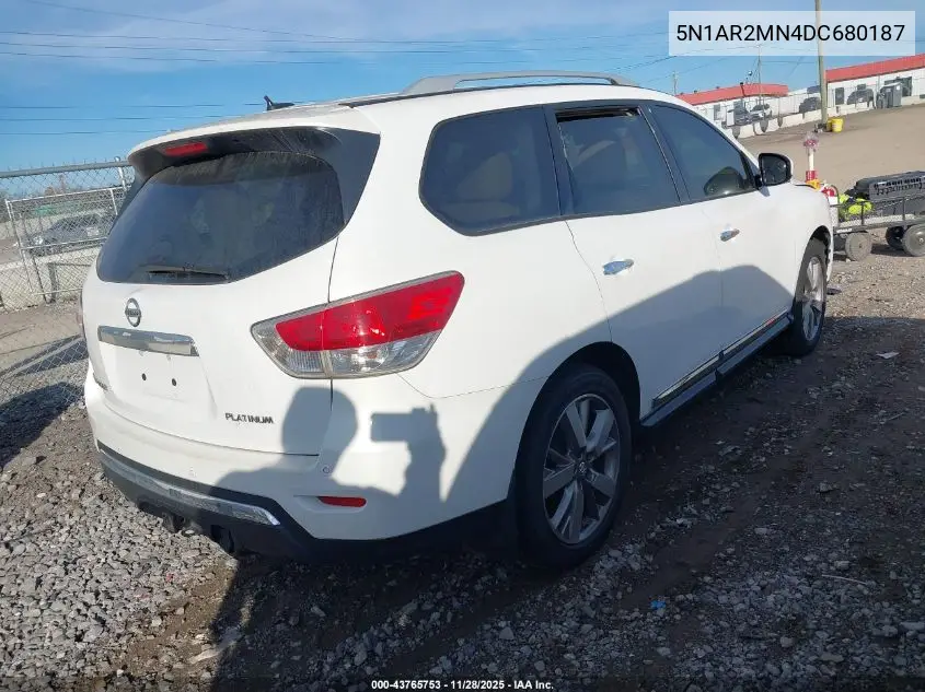 5N1AR2MN4DC680187 2013 Nissan Pathfinder Platinum