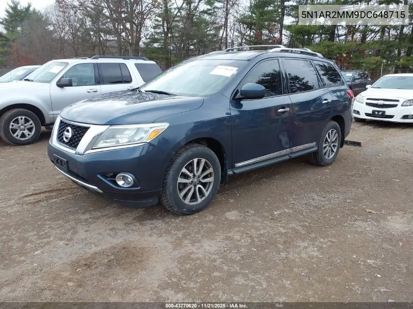 5N1AR2MM9DC648715 2013 Nissan Pathfinder Sl