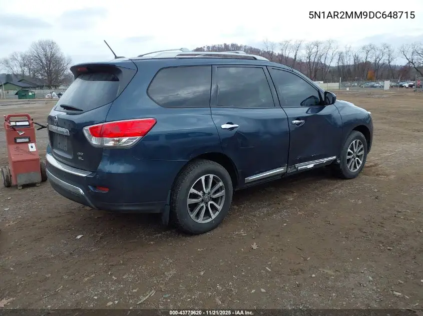 5N1AR2MM9DC648715 2013 Nissan Pathfinder Sl