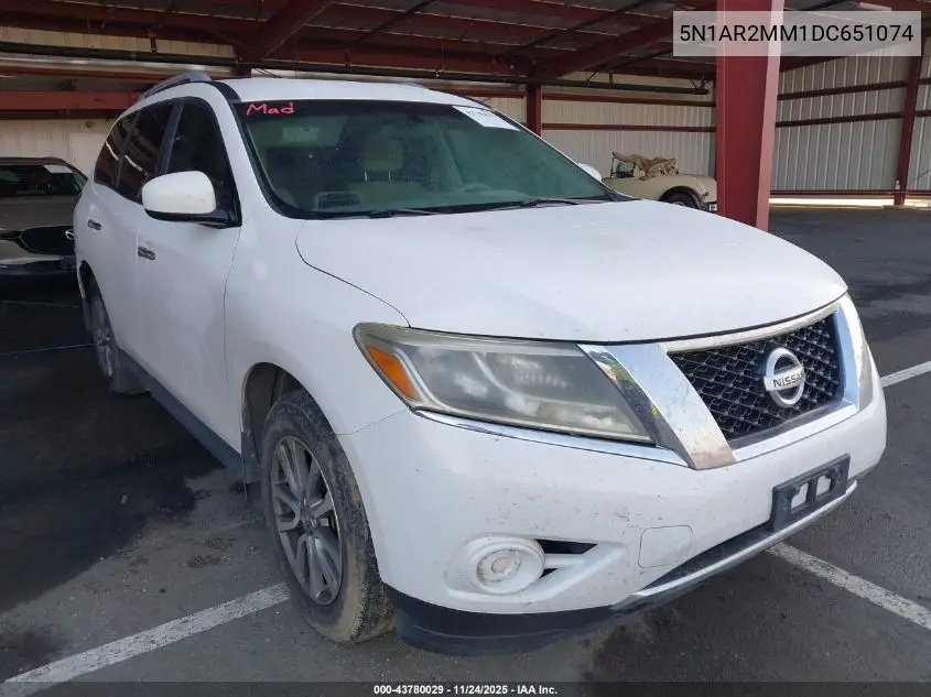 5N1AR2MM1DC651074 2013 Nissan Pathfinder Sv