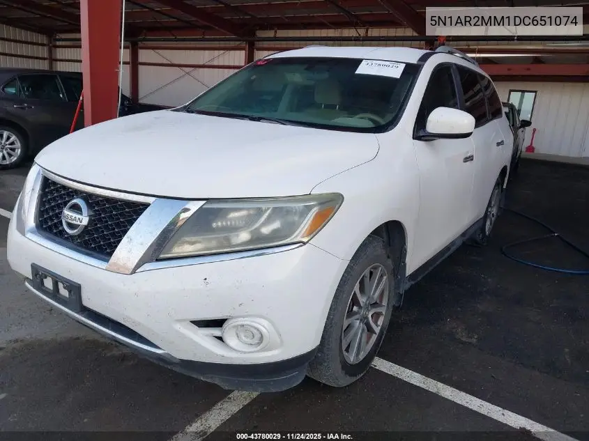 5N1AR2MM1DC651074 2013 Nissan Pathfinder Sv