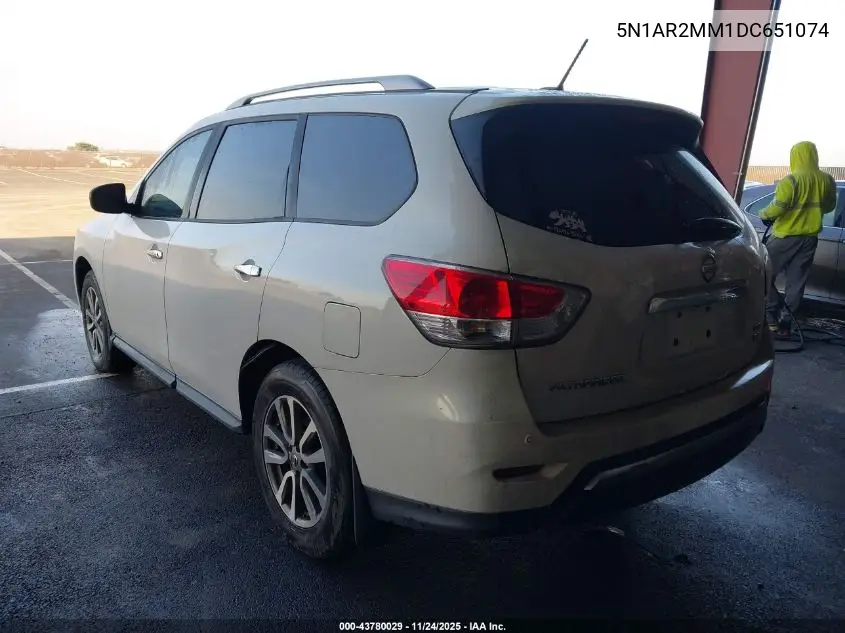 5N1AR2MM1DC651074 2013 Nissan Pathfinder Sv