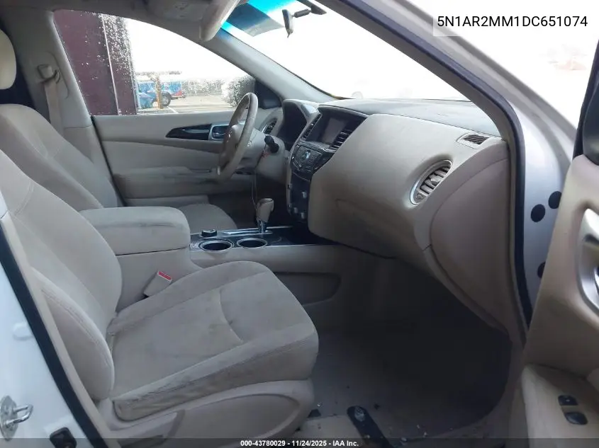 5N1AR2MM1DC651074 2013 Nissan Pathfinder Sv
