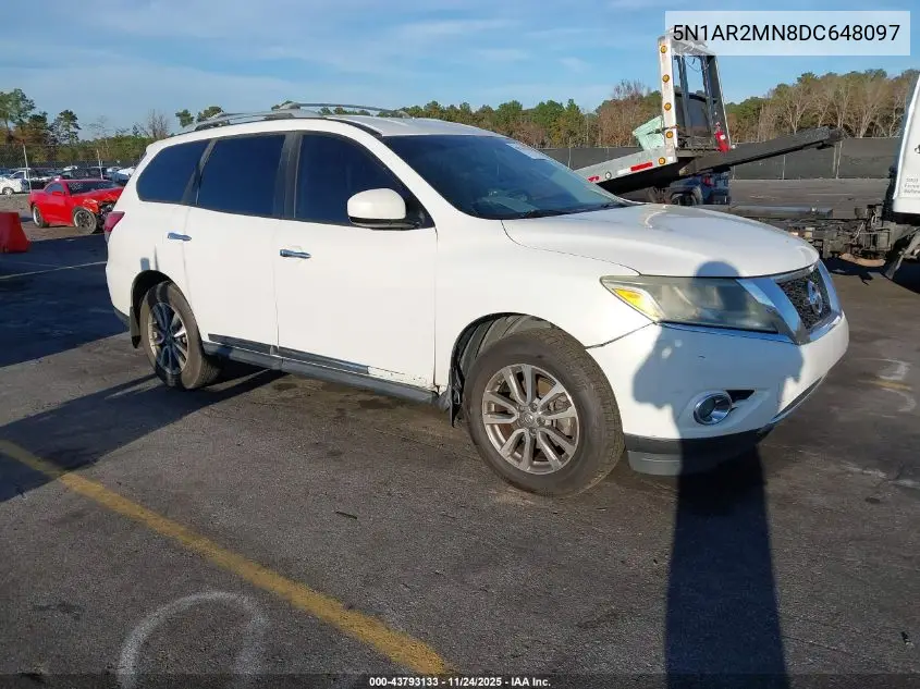 5N1AR2MN8DC648097 2013 Nissan Pathfinder Sl