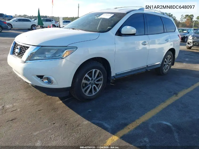 5N1AR2MN8DC648097 2013 Nissan Pathfinder Sl