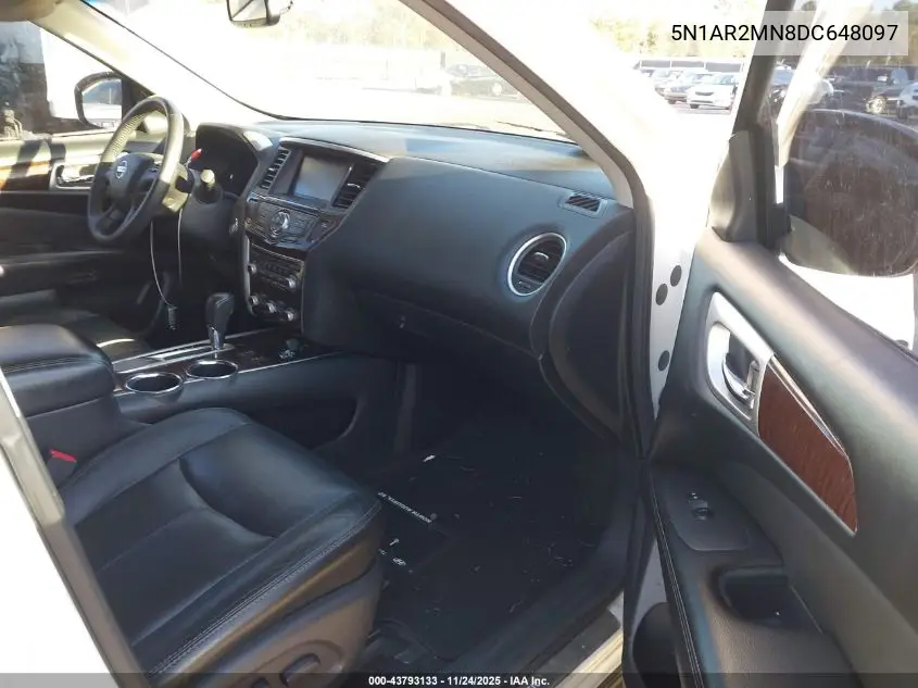 5N1AR2MN8DC648097 2013 Nissan Pathfinder Sl