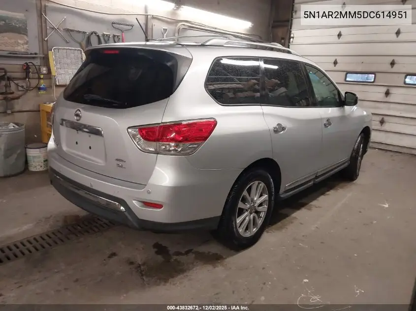 5N1AR2MM5DC614951 2013 Nissan Pathfinder Sl