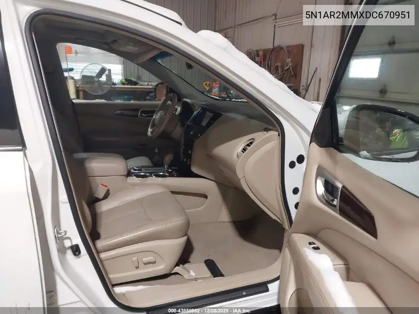 5N1AR2MMXDC670951 2013 Nissan Pathfinder Platinum