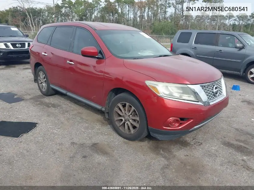 5N1AR2MN5EC680541 2014 Nissan Pathfinder S