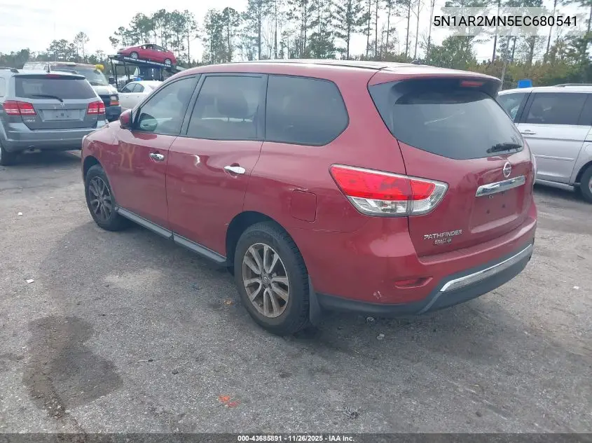 5N1AR2MN5EC680541 2014 Nissan Pathfinder S