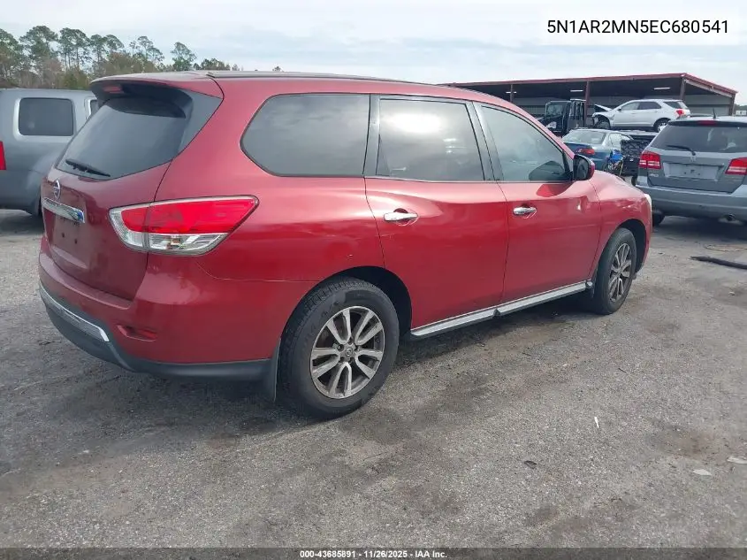 5N1AR2MN5EC680541 2014 Nissan Pathfinder S