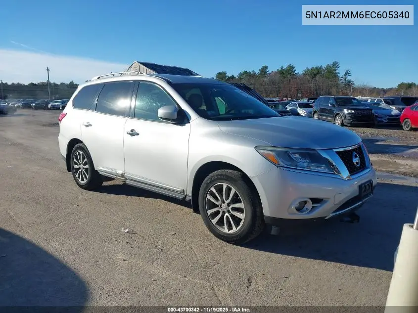 5N1AR2MM6EC605340 2014 Nissan Pathfinder Sl