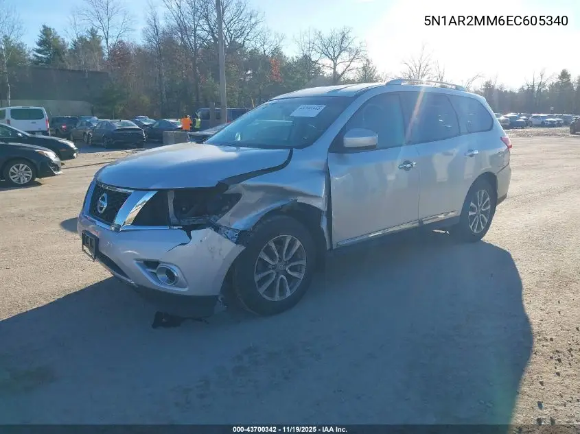 5N1AR2MM6EC605340 2014 Nissan Pathfinder Sl