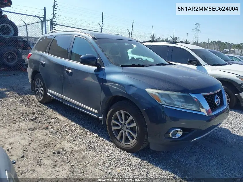 5N1AR2MM8EC624004 2014 Nissan Pathfinder Sl