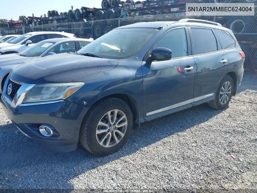 5N1AR2MM8EC624004 2014 Nissan Pathfinder Sl