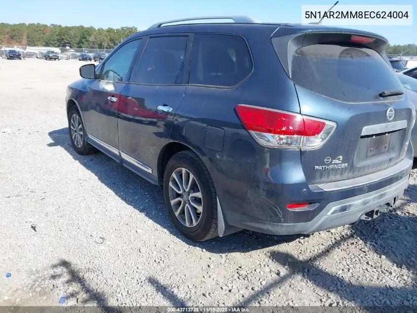 5N1AR2MM8EC624004 2014 Nissan Pathfinder Sl