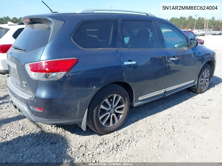 5N1AR2MM8EC624004 2014 Nissan Pathfinder Sl