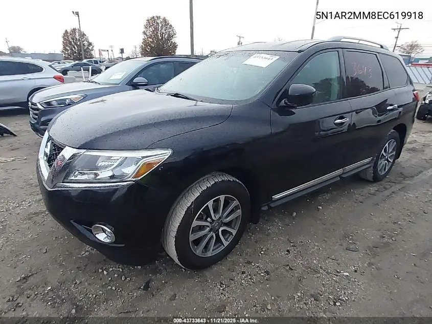 5N1AR2MM8EC619918 2014 Nissan Pathfinder Sl