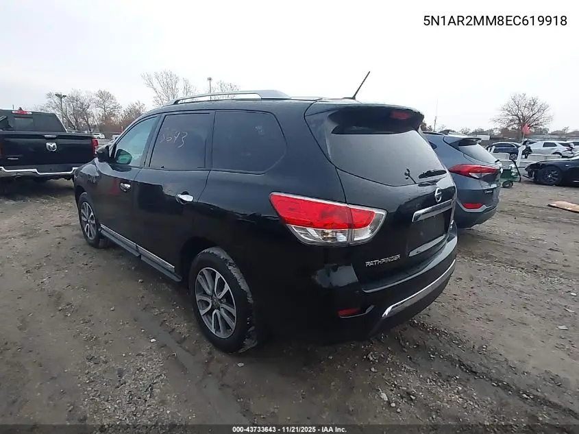 5N1AR2MM8EC619918 2014 Nissan Pathfinder Sl