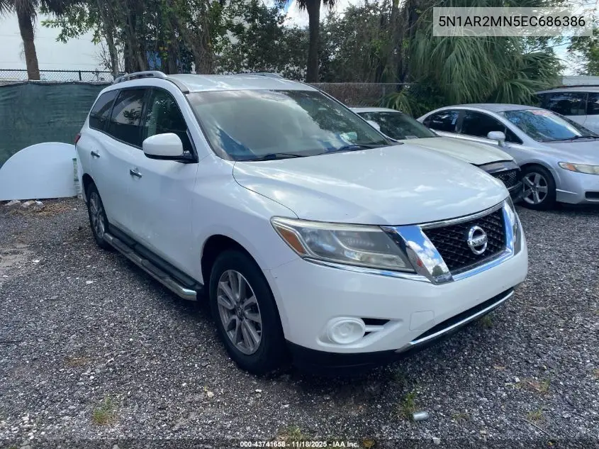 5N1AR2MN5EC686386 2014 Nissan Pathfinder Platinum/S/Sl/Sv