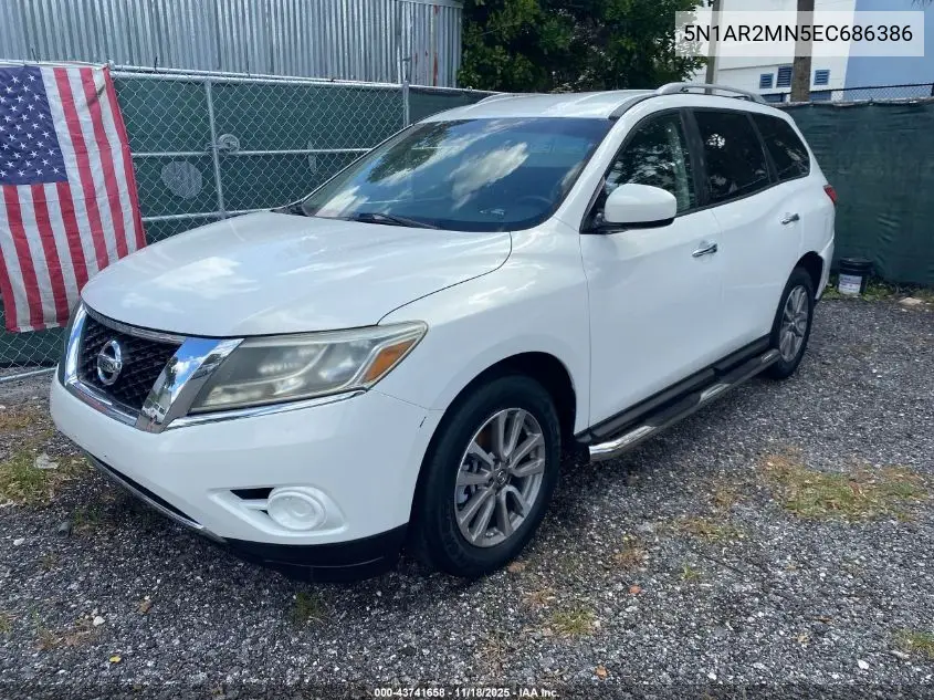 5N1AR2MN5EC686386 2014 Nissan Pathfinder Platinum/S/Sl/Sv
