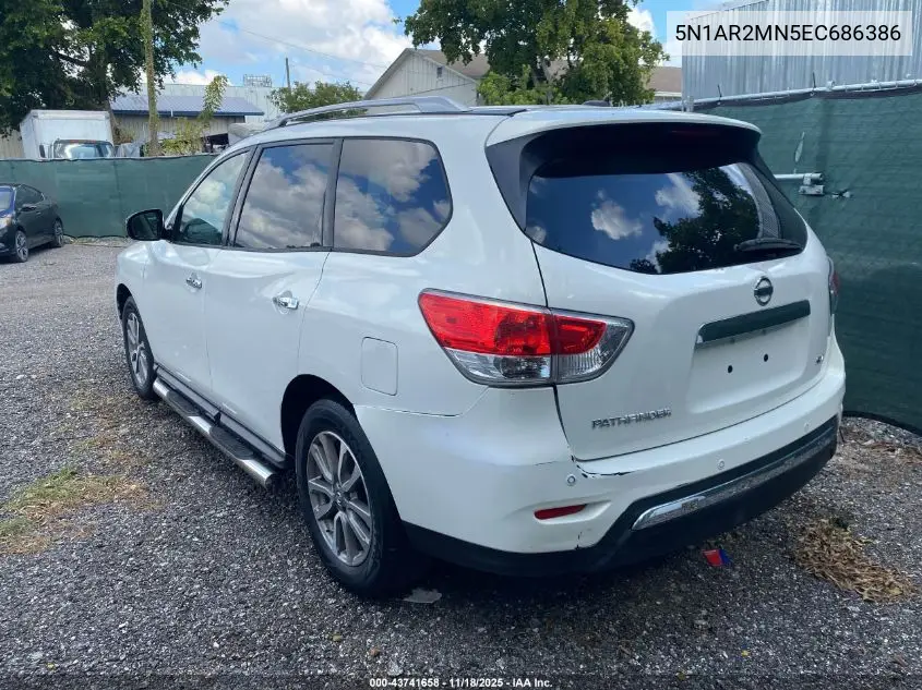 5N1AR2MN5EC686386 2014 Nissan Pathfinder Platinum/S/Sl/Sv