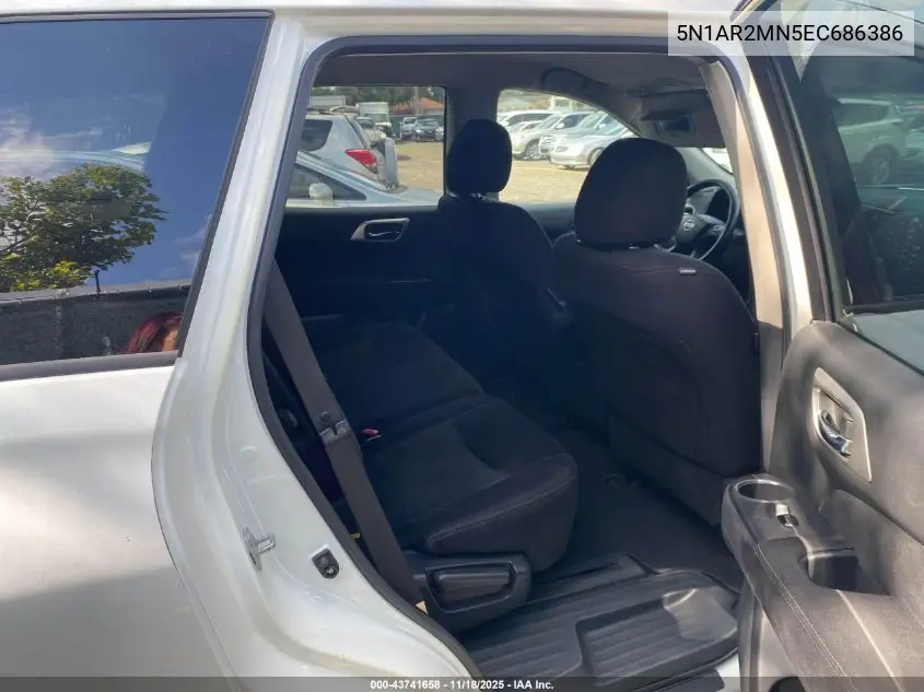 5N1AR2MN5EC686386 2014 Nissan Pathfinder Platinum/S/Sl/Sv