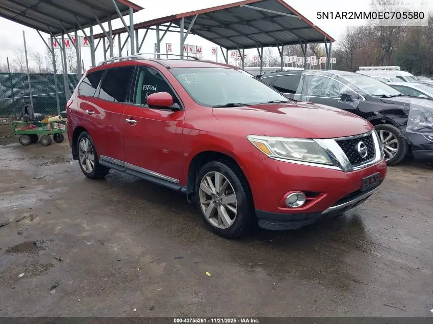 5N1AR2MM0EC705580 2014 Nissan Pathfinder Platinum