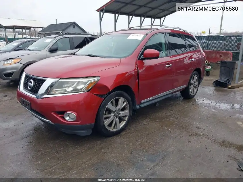 5N1AR2MM0EC705580 2014 Nissan Pathfinder Platinum