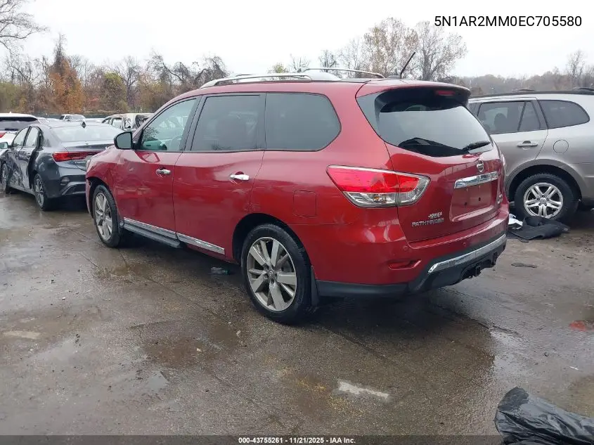 5N1AR2MM0EC705580 2014 Nissan Pathfinder Platinum
