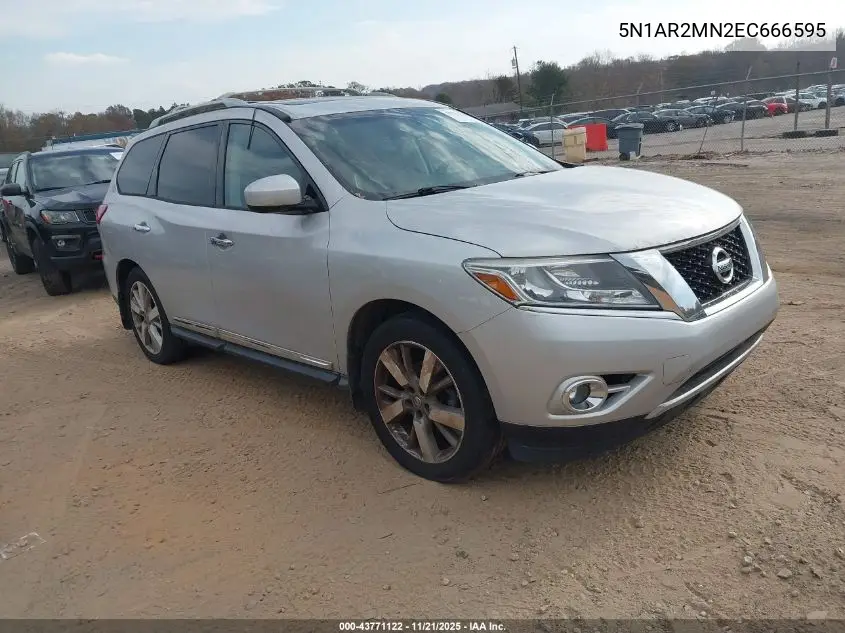 5N1AR2MN2EC666595 2014 Nissan Pathfinder Platinum