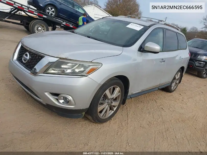5N1AR2MN2EC666595 2014 Nissan Pathfinder Platinum