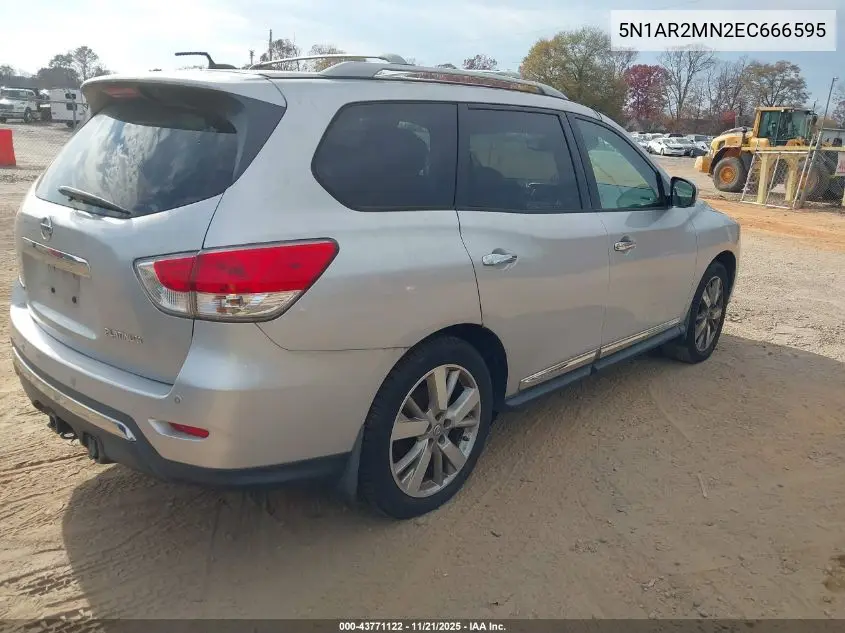 5N1AR2MN2EC666595 2014 Nissan Pathfinder Platinum