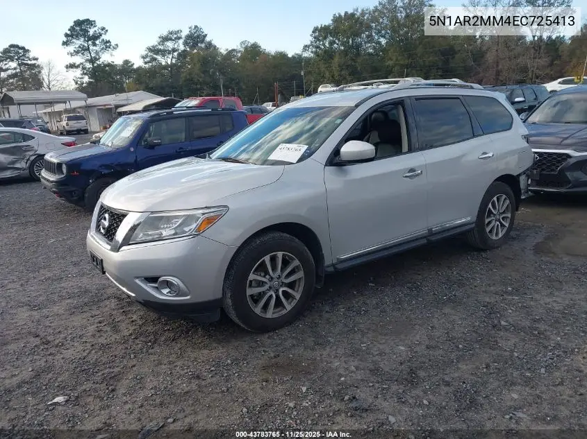 5N1AR2MM4EC725413 2014 Nissan Pathfinder Sl