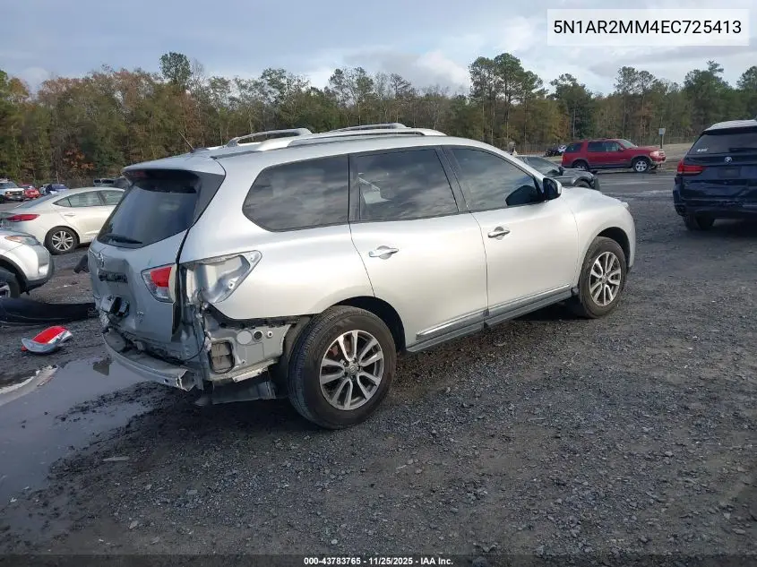 5N1AR2MM4EC725413 2014 Nissan Pathfinder Sl