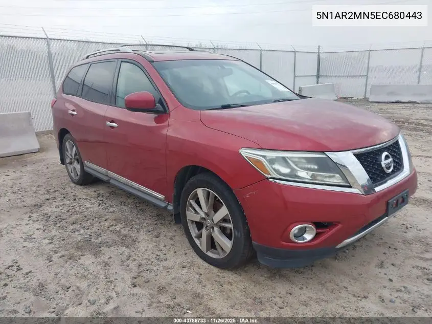 5N1AR2MN5EC680443 2014 Nissan Pathfinder Platinum